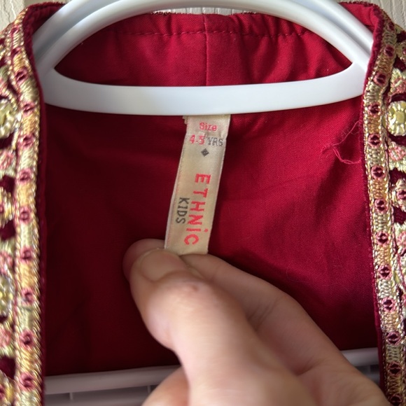 Ethnic Aladdin vest jacket (or paisley Persian) velvet - Picture 3 of 5